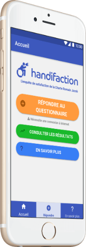 Aperçu de l'application Handifaction